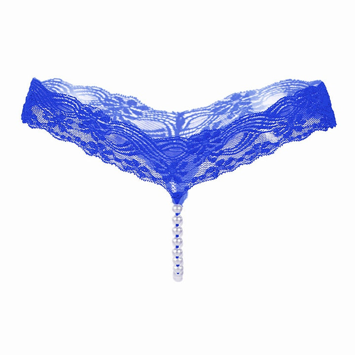 Sexy Pearl Lace Thong Panties