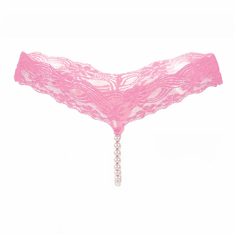 Sexy Pearl Lace Thong Panties