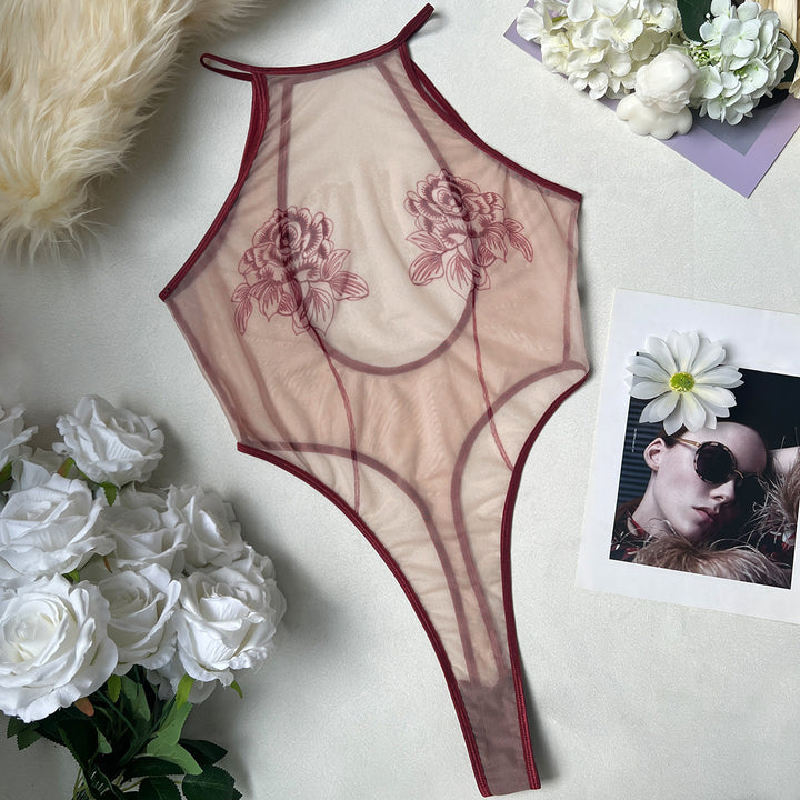 Sexy Backless Lace Bodysuit