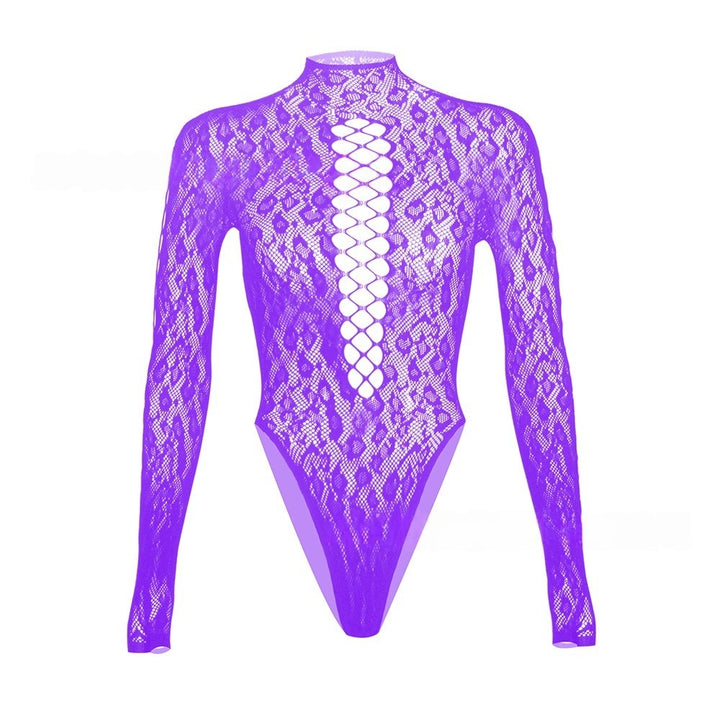 Long-Sleeve Lace Bodysuit