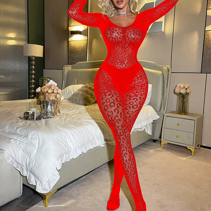 Leopard Lace Bodystocking