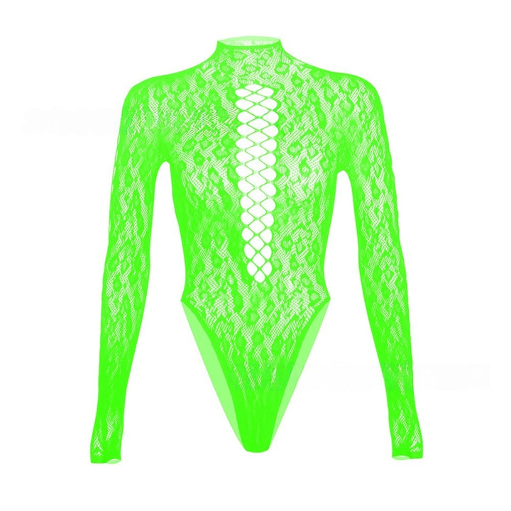 Long-Sleeve Lace Bodysuit