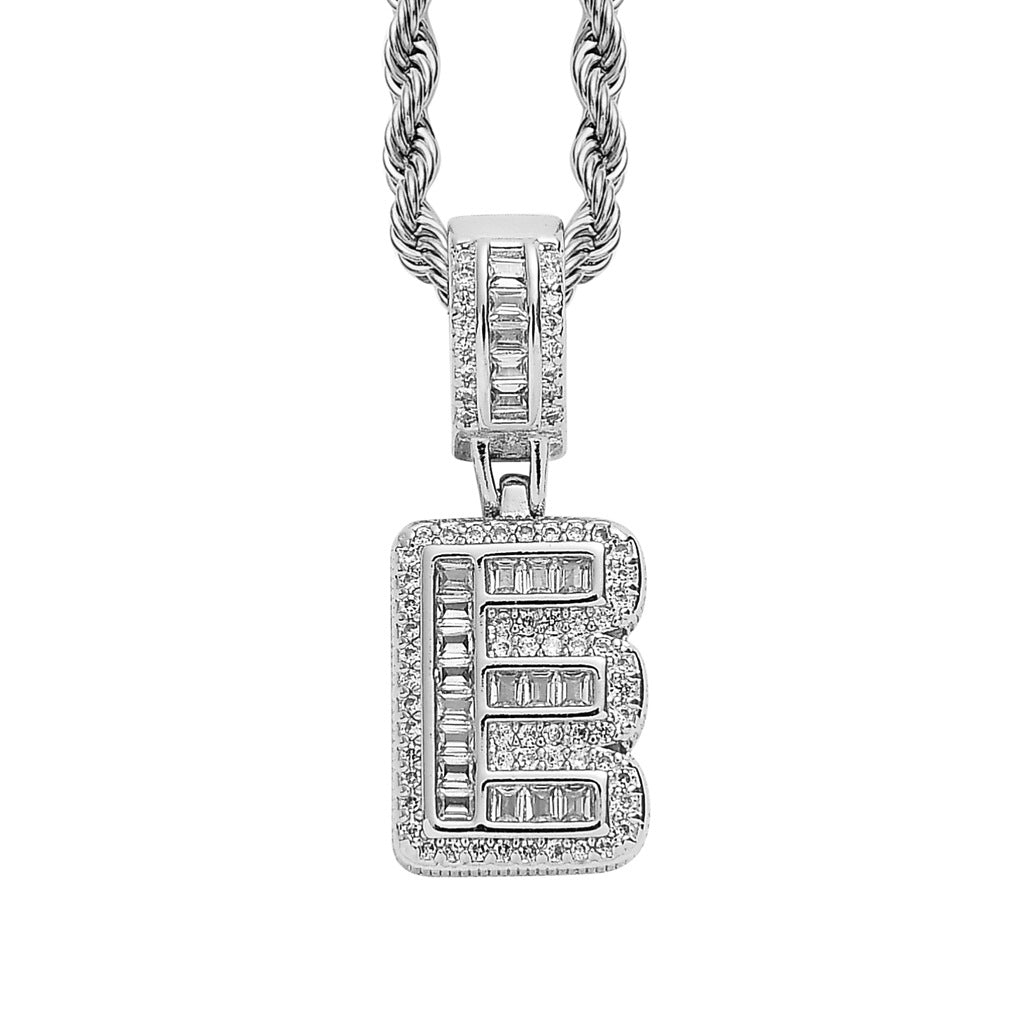 26 Letters Custom Full-Diamond Necklace
