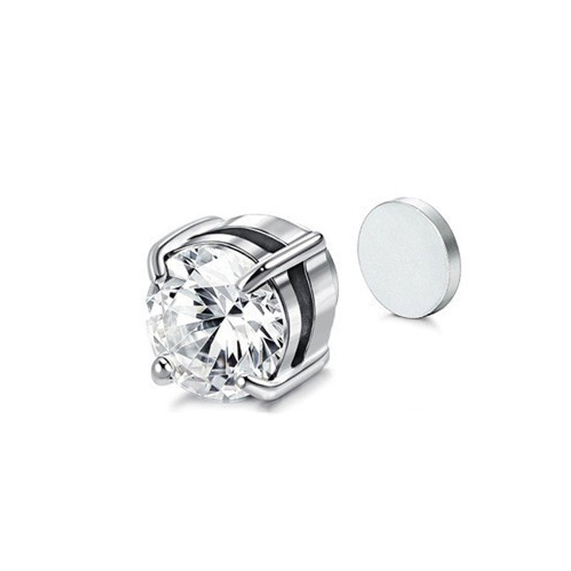 Multi-Color Gem Magnetic Earrings