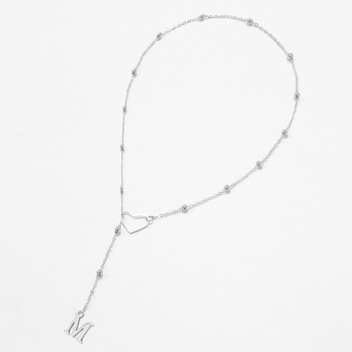 26 Letters Heart Y-Shaped Necklace