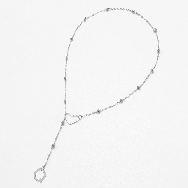 26 Letters Heart Y-Shaped Necklace