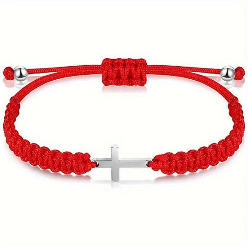 Cross Braided Bracelet- Cool Faith & Fashion Dual Expression