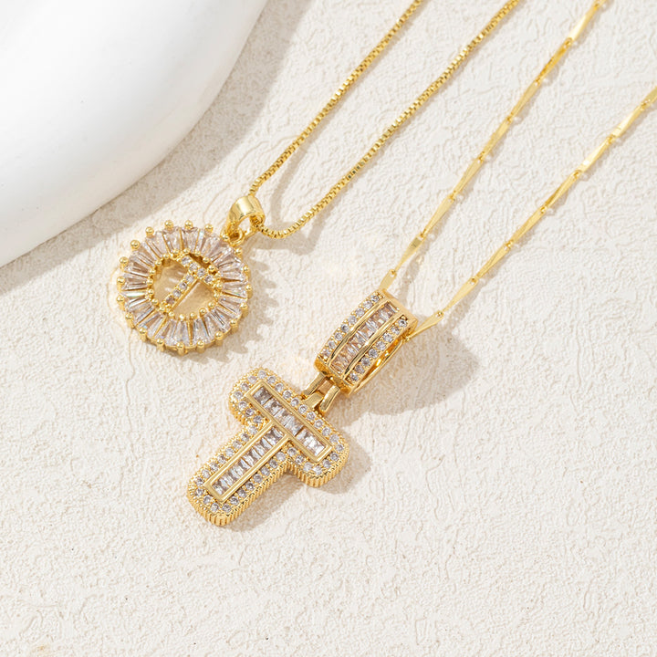 26 letter pendant necklace