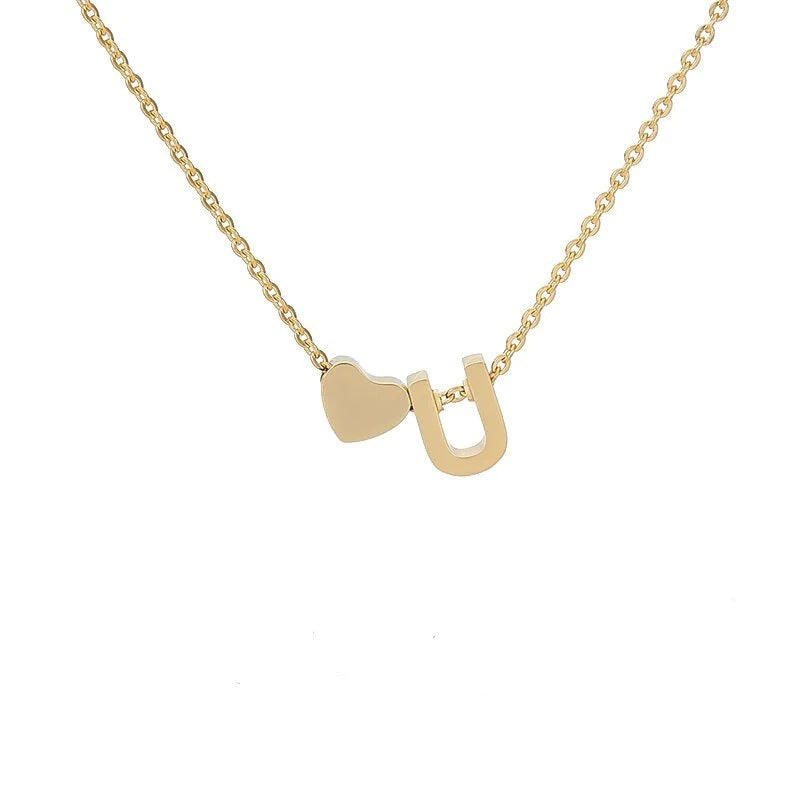 26 Letters Heart Custom Necklace