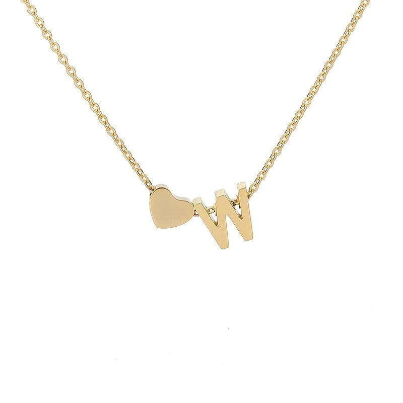 26 Letters Heart Custom Necklace