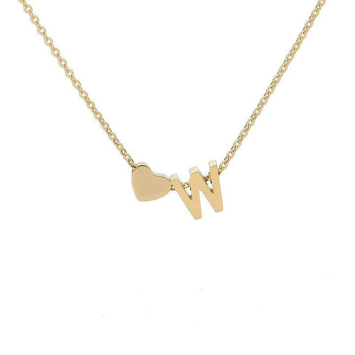 26 Letters Heart Custom Necklace
