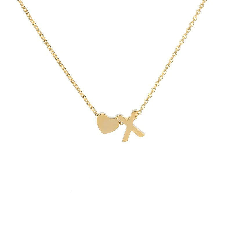 26 Letters Heart Custom Necklace