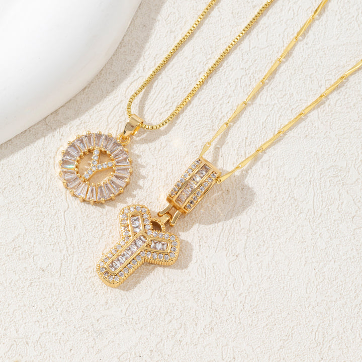 26 letter pendant necklace