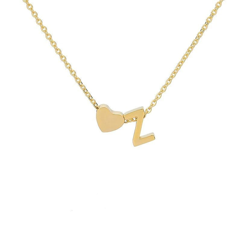 26 Letters Heart Custom Necklace