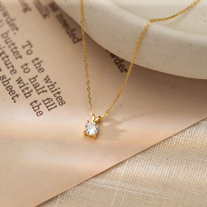 Sterling Silver Diamond Necklace