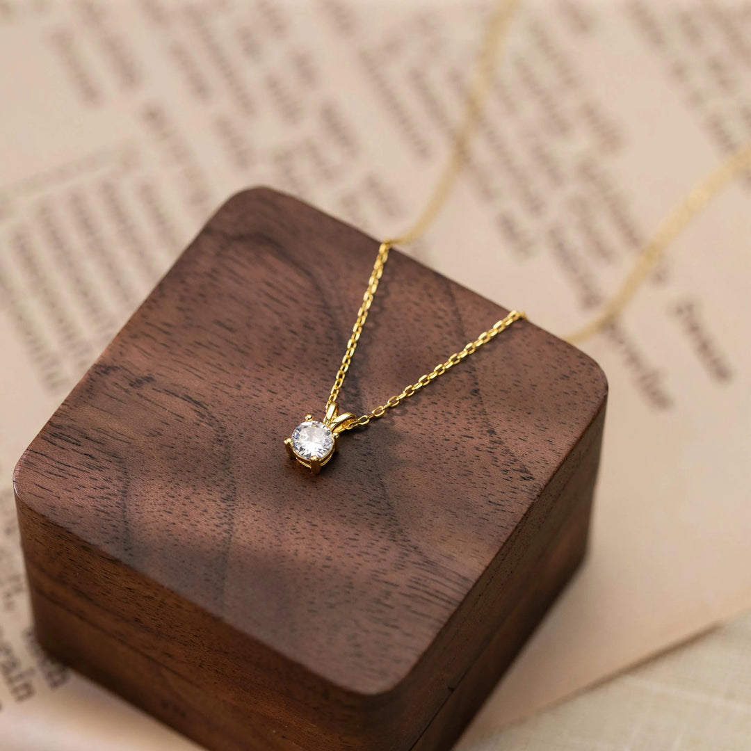 Sterling Silver Diamond Necklace