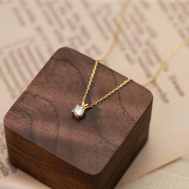 Sterling Silver Diamond Necklace