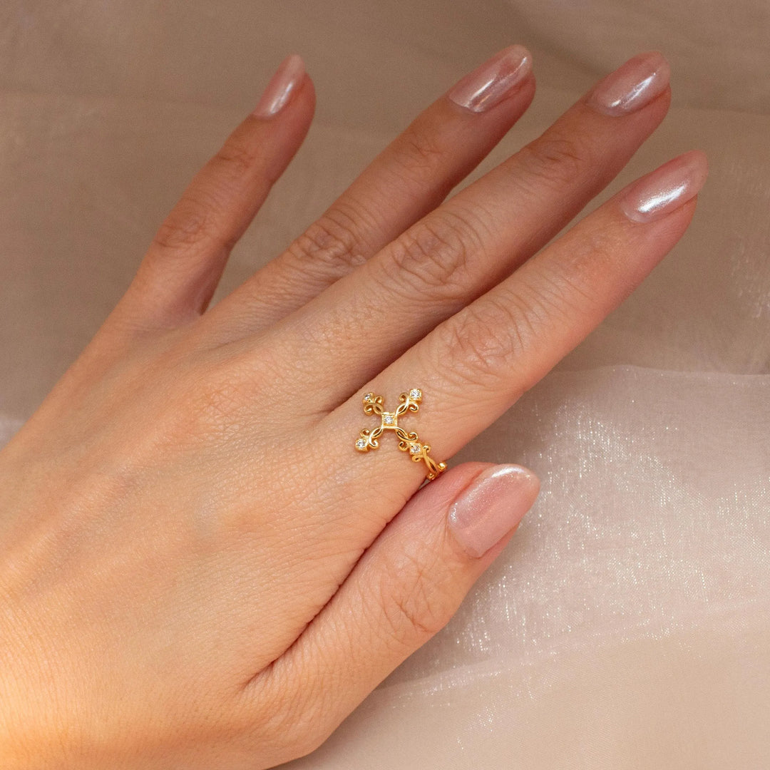 Cross Ring 925 Sterling Silver