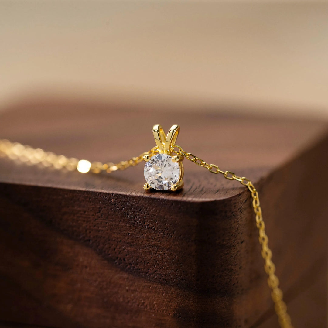 Sterling Silver Diamond Necklace