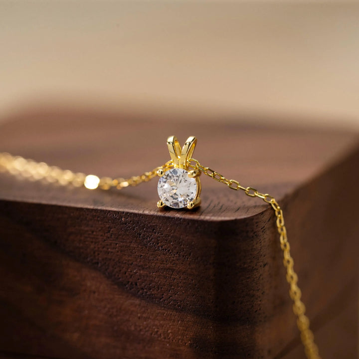 Sterling Silver Diamond Necklace