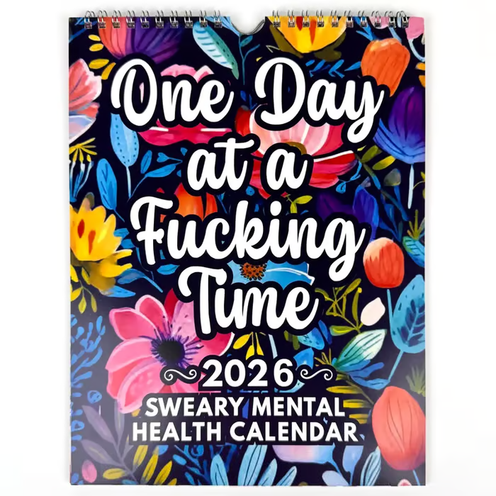 📆2026 Sweary Humorous Wall Calendar | Mental Health 2026 Calendar
