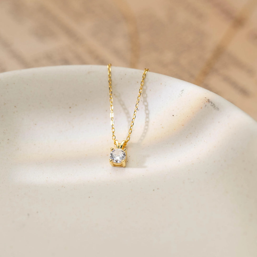Sterling Silver Diamond Necklace