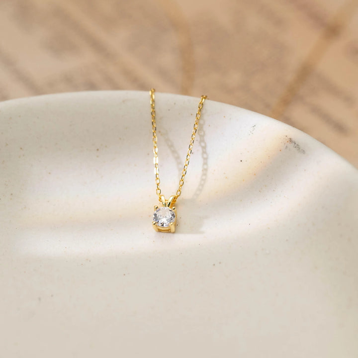 Sterling Silver Diamond Necklace