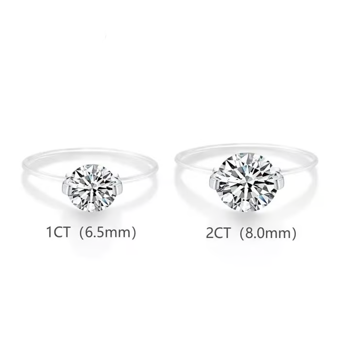 The Invisible Elegance – #452 Ring Where minimalist design meets brilliant sparkle!
