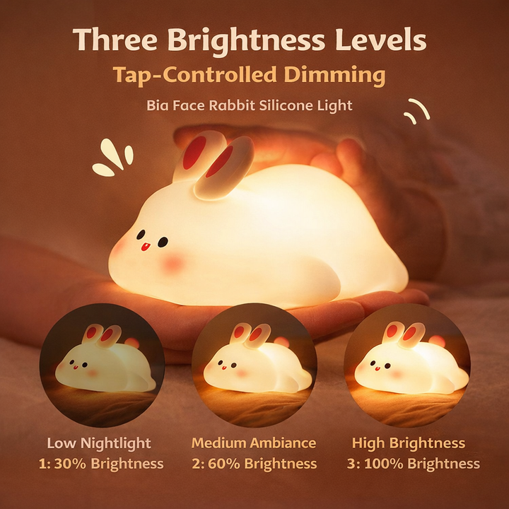 Healing Silicone Night Light｜Soft Glow & Color Ambient Lamp with Tap Control