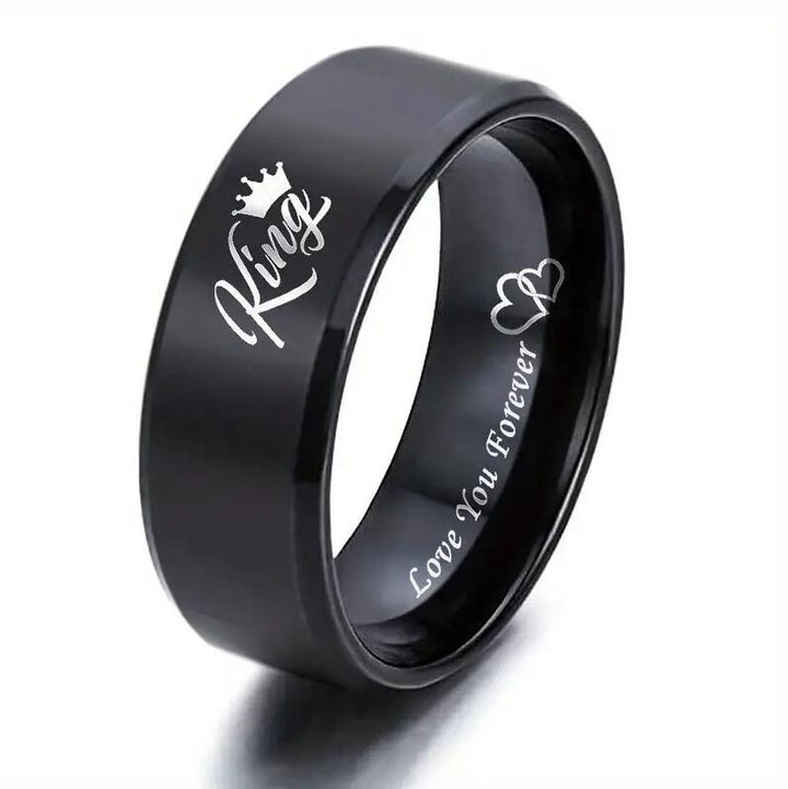 King&Queen Couple Rings (Black Version)