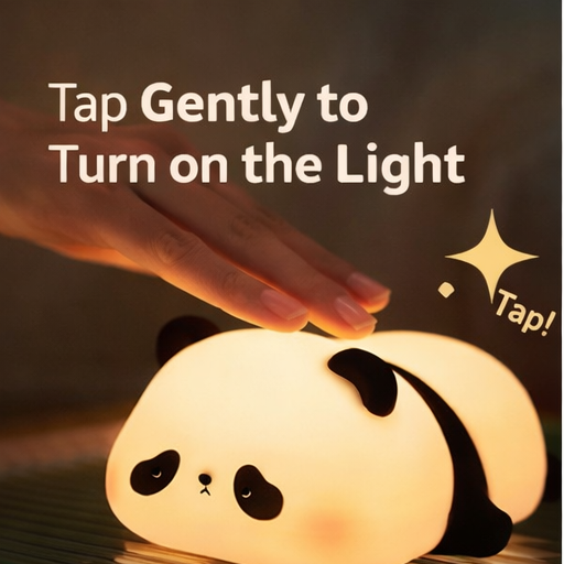 Healing Silicone Night Light｜Soft Glow & Color Ambient Lamp with Tap Control
