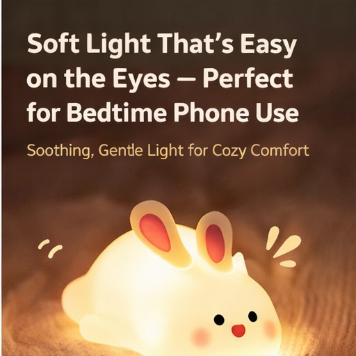 Healing Silicone Night Light｜Soft Glow & Color Ambient Lamp with Tap Control