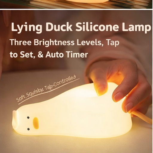 Healing Silicone Night Light｜Soft Glow & Color Ambient Lamp with Tap Control