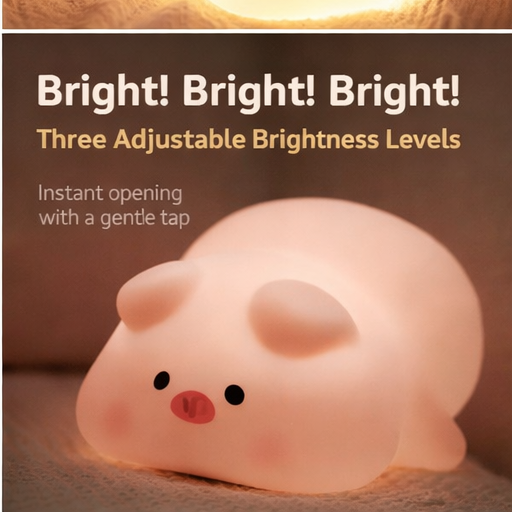 Healing Silicone Night Light｜Soft Glow & Color Ambient Lamp with Tap Control