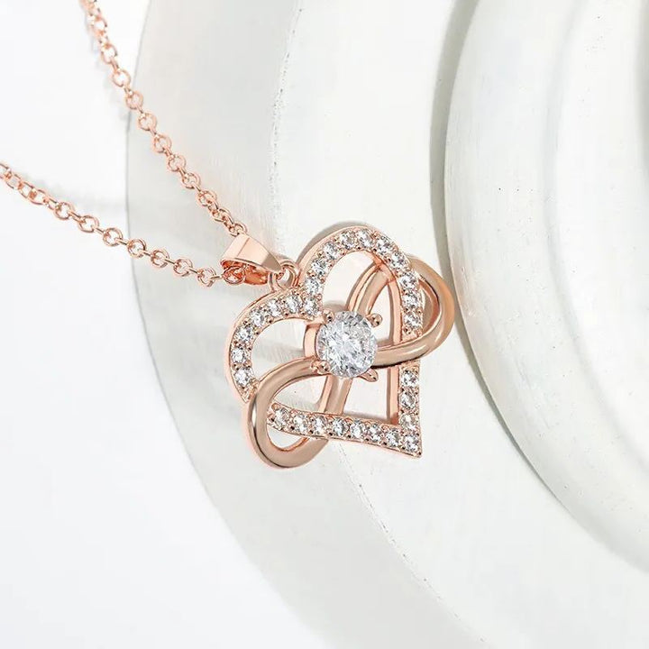 18K Gold Plated Infinity Heart Pendant Necklace | Symbol of Eternal Love