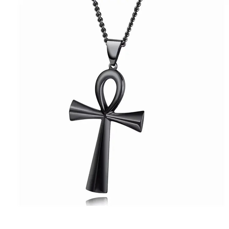 Ancient Egyptian Ankh Symbol & Eye of Horus Necklace
