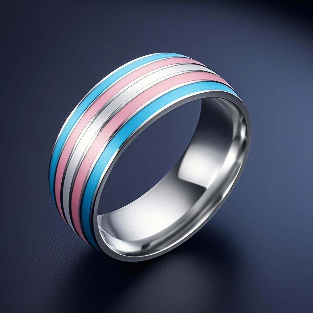 Rainbow Flag Ring - Multi-Color Pride Symbol Ring, Fashion Accessory