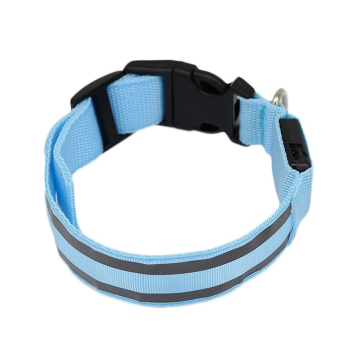 Pet LED Safety Collar Rechargeable/Battery Dual Options Multi-Color 3-Mode Night Anti-Lost Collar