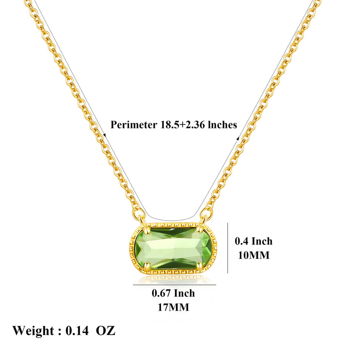 December Birthstone 18K Gold-Plated Necklace - Multi-Color Oval Gemstone Choker