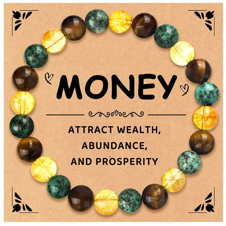 Multi-Functional Natural Crystal Bracelet Series - Over 30 Styles of Energy Stone Bracelets for Wealth Attraction, Calming, Protection, Anxiety Relief - Personalized Spiritual Accessories