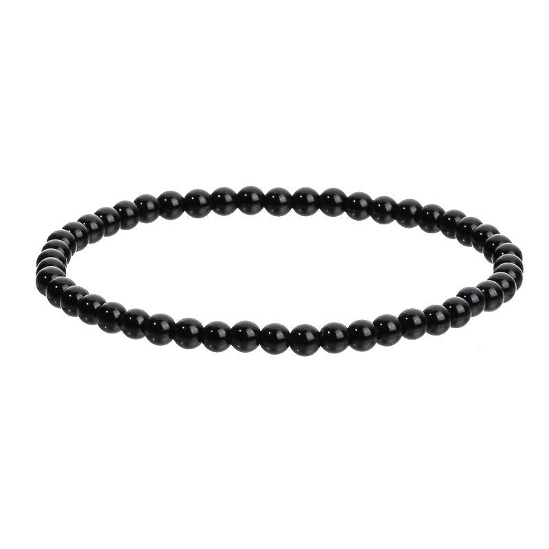 Multi-Color Natural Crystal Agate Bracelet - Minimalist Beaded Spiritual Energy Accessory, Multi-Functional Personalized Bracelet