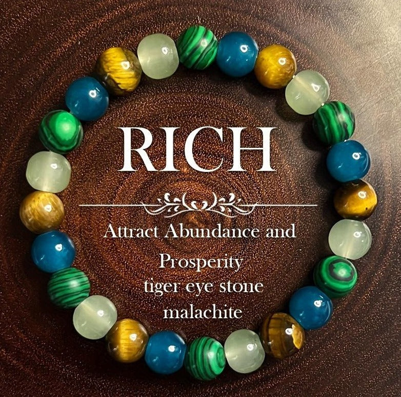 Multi-Functional Natural Crystal Bracelet Series - Over 30 Styles of Energy Stone Bracelets for Wealth Attraction, Calming, Protection, Anxiety Relief - Personalized Spiritual Accessories