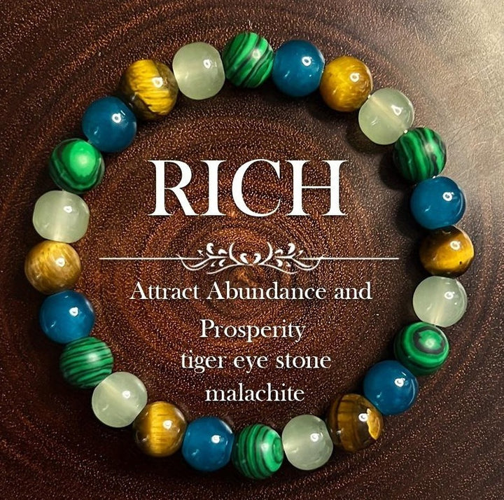 Multi-Functional Natural Crystal Bracelet Series - Over 30 Styles of Energy Stone Bracelets for Wealth Attraction, Calming, Protection, Anxiety Relief - Personalized Spiritual Accessories