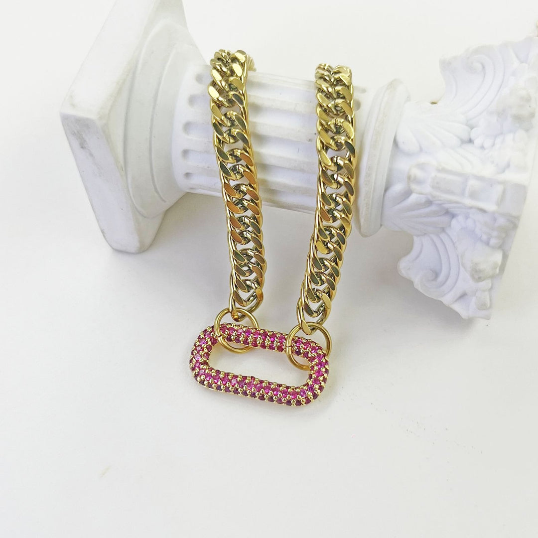 Multi-Category Multi-Diamond Color Light Luxury Chain Jewelry Set