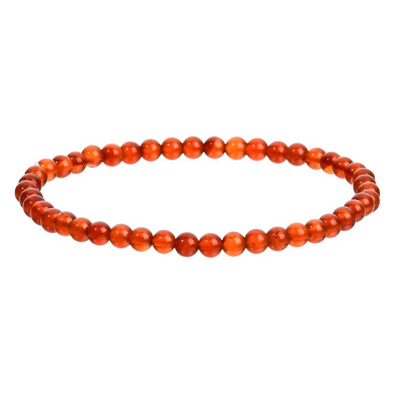 Multi-Color Natural Crystal Agate Bracelet - Minimalist Beaded Spiritual Energy Accessory, Multi-Functional Personalized Bracelet