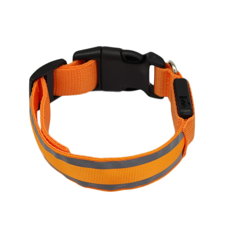 Pet LED Safety Collar Rechargeable/Battery Dual Options Multi-Color 3-Mode Night Anti-Lost Collar