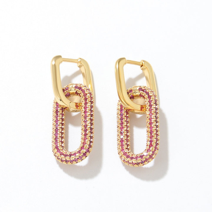 Multi-Category Multi-Diamond Color Light Luxury Chain Jewelry Set