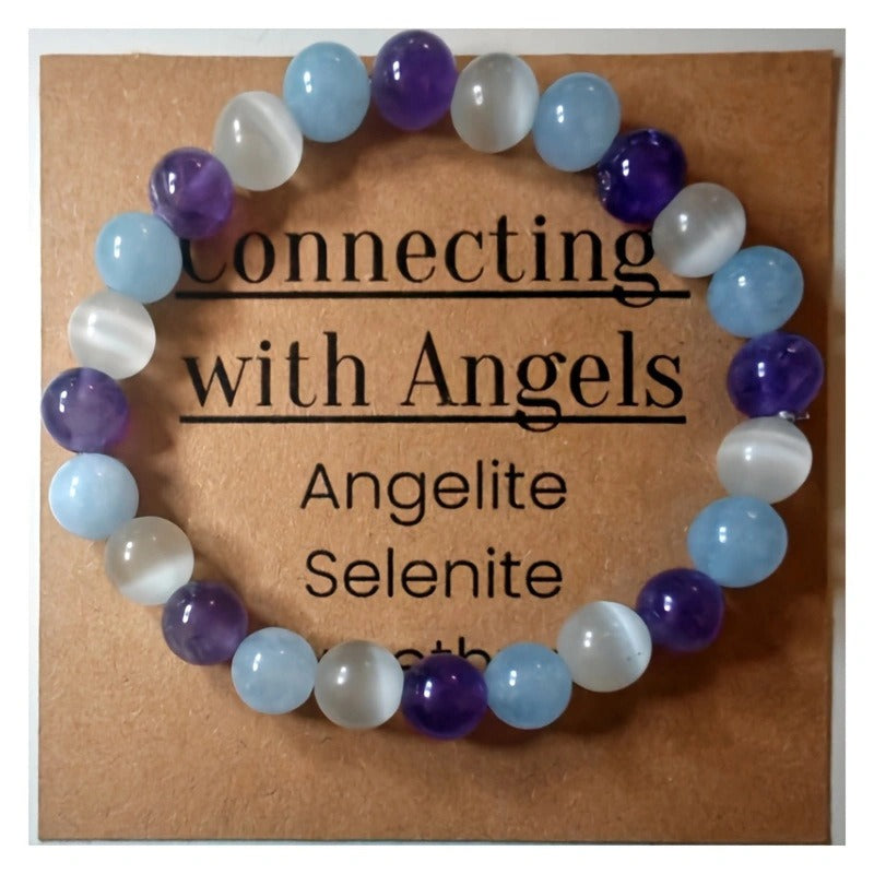 Multi-Functional Natural Crystal Bracelet Series - Over 30 Styles of Energy Stone Bracelets for Wealth Attraction, Calming, Protection, Anxiety Relief - Personalized Spiritual Accessories