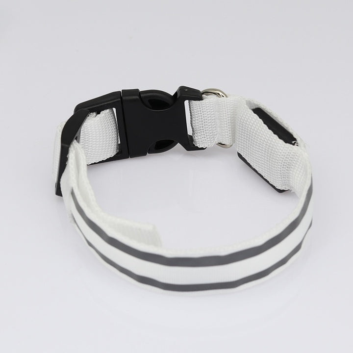 Pet LED Safety Collar Rechargeable/Battery Dual Options Multi-Color 3-Mode Night Anti-Lost Collar