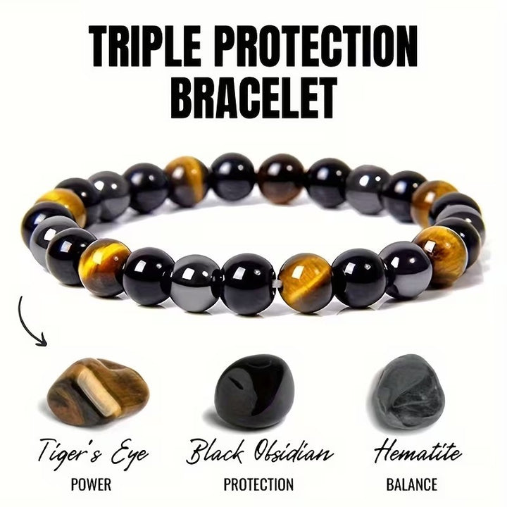 Crystal Energy Bracelet - Natural Gemstone Luck Bracelet European & American Niche Healing-Style Jewelry